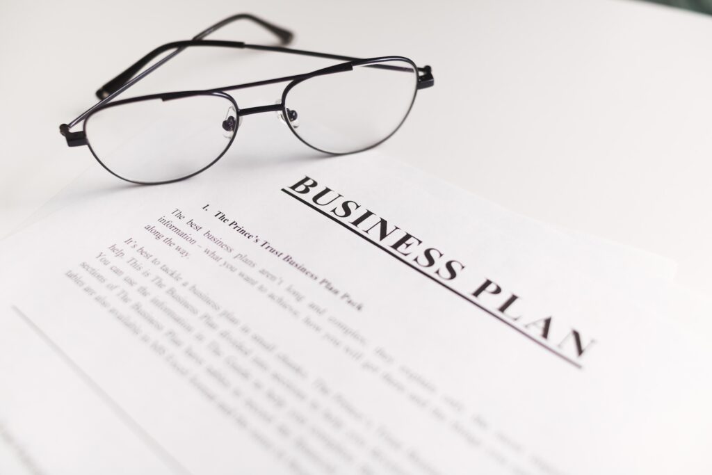 business team analysing data before implementing a CRM system